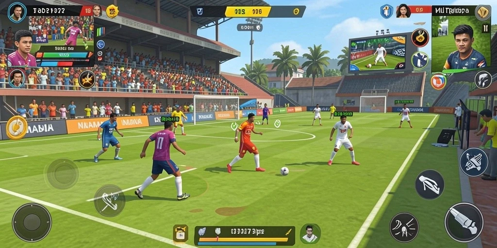 Screenshot saat pemain menjelajahi dunia fantastis EE789.