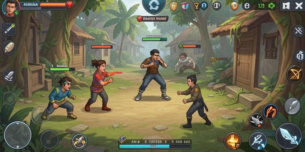 Tangkapan layar dari fitur multiplayer yang seru.